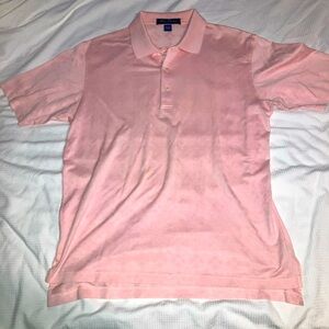 Alan Flusser Golf Polo Size Medium  Peach Color